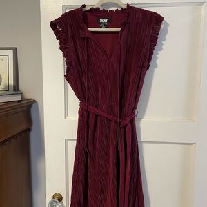 DKNY Women's Burgundy Dress